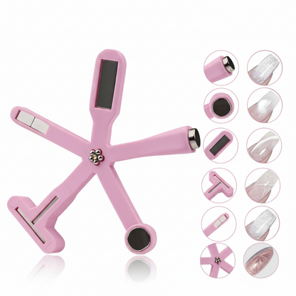 💖🥳2026 HOT SALE🥳💞50K+ SOLD!💥🎨✨ Salon Cat Eye Nails at Home! 6-in-1 Nail Art Magnet – 50% OFF! 🧲💅