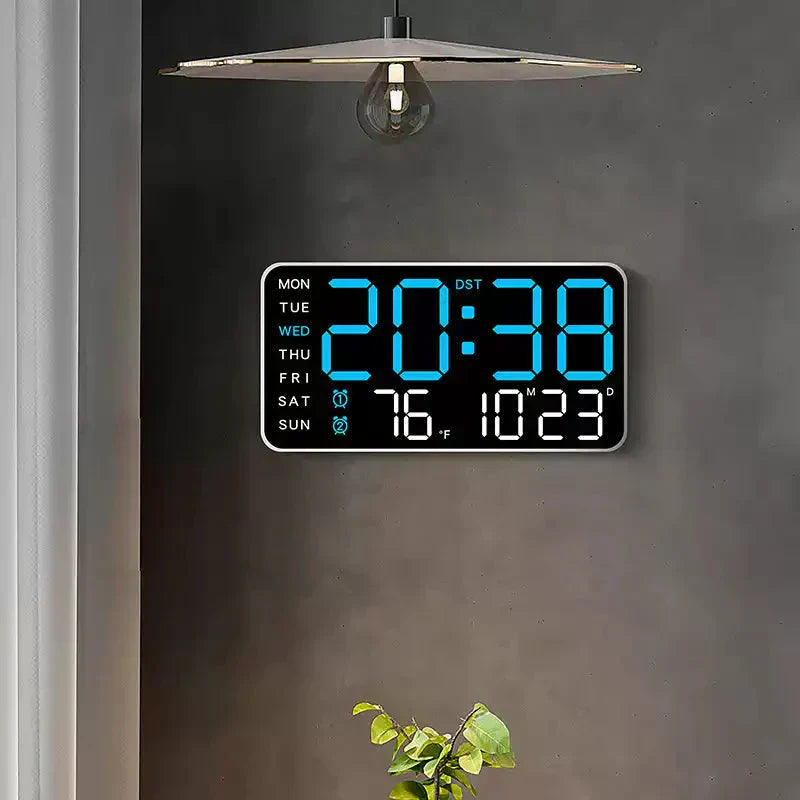 🥳2026 HOT SALE🥳💞50K+ SOLD!💥🕒 ❤️Crystal Clear Time, Modern Nordic Style. Large LED Digital Wall Clock – 50% OFF! 🏠🌟