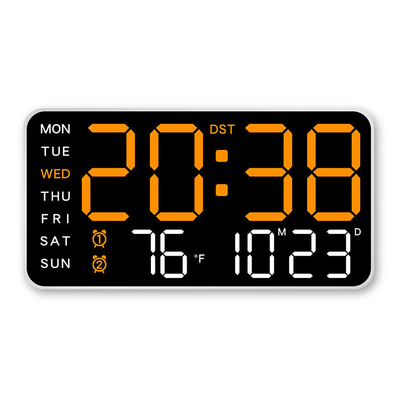 🥳2026 HOT SALE🥳💞50K+ SOLD!💥🕒 ❤️Crystal Clear Time, Modern Nordic Style. Large LED Digital Wall Clock – 50% OFF! 🏠🌟