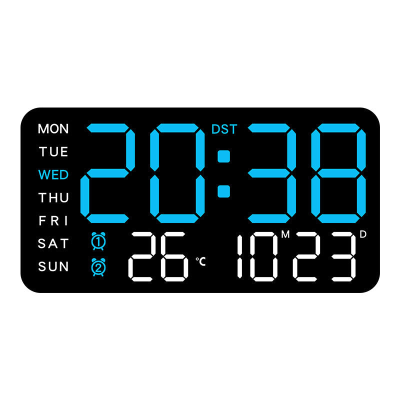 🥳2026 HOT SALE🥳💞50K+ SOLD!💥🕒 ❤️Crystal Clear Time, Modern Nordic Style. Large LED Digital Wall Clock – 50% OFF! 🏠🌟