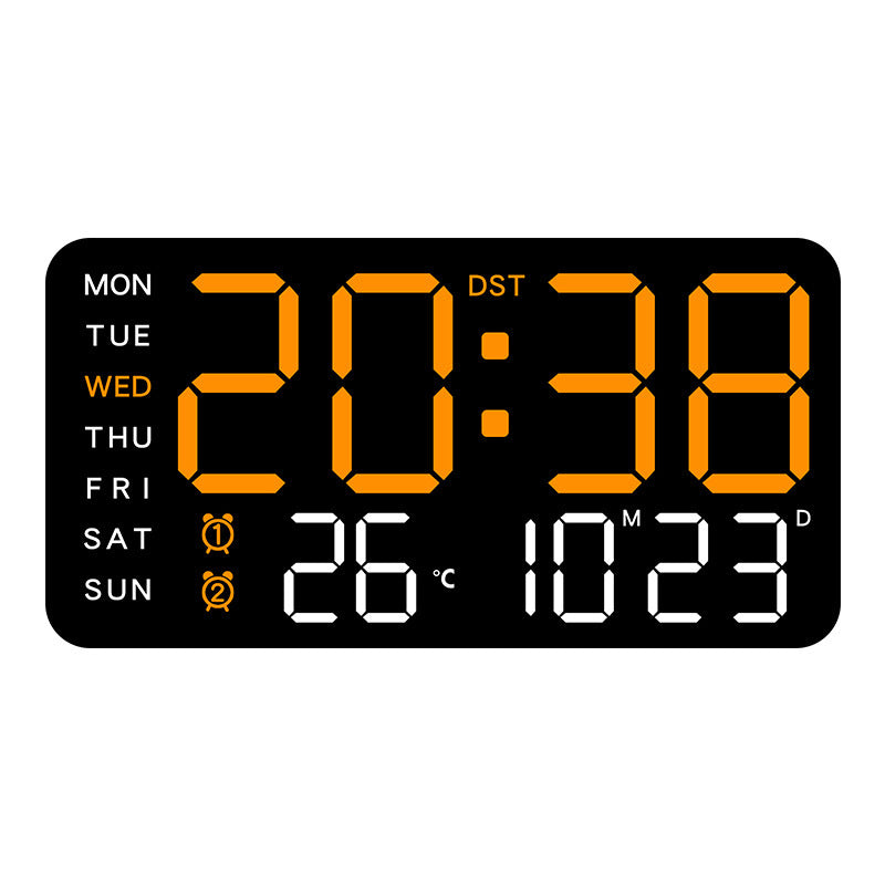 🥳2026 HOT SALE🥳💞50K+ SOLD!💥🕒 ❤️Crystal Clear Time, Modern Nordic Style. Large LED Digital Wall Clock – 50% OFF! 🏠🌟