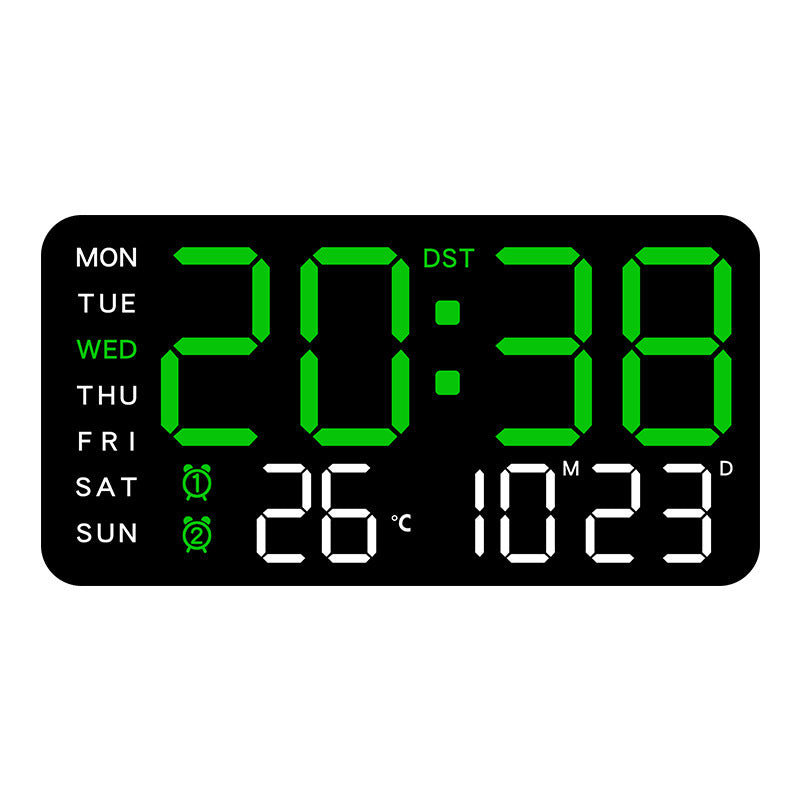 🥳2026 HOT SALE🥳💞50K+ SOLD!💥🕒 ❤️Crystal Clear Time, Modern Nordic Style. Large LED Digital Wall Clock – 50% OFF! 🏠🌟
