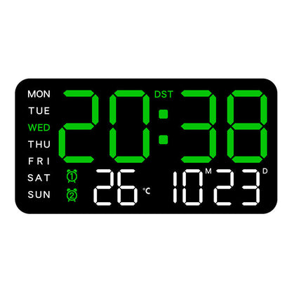 🥳2026 HOT SALE🥳💞50K+ SOLD!💥🕒 ❤️Crystal Clear Time, Modern Nordic Style. Large LED Digital Wall Clock – 50% OFF! 🏠🌟