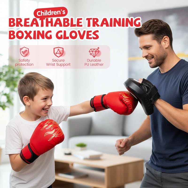 🥳2026 HOT SALE🥳💞50K+ SOLD! 🥊💨 50% OFF! Breathable Training Boxing Gloves – one-piece molded liner, thickened fist protection, palm vents & wide wrist strap. Durable PU, for kids & adults! 🛡️💪