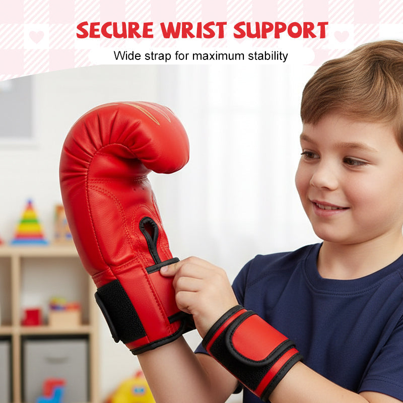 🥳2026 HOT SALE🥳💞50K+ SOLD! 🥊💨 50% OFF! Breathable Training Boxing Gloves – one-piece molded liner, thickened fist protection, palm vents & wide wrist strap. Durable PU, for kids & adults! 🛡️💪