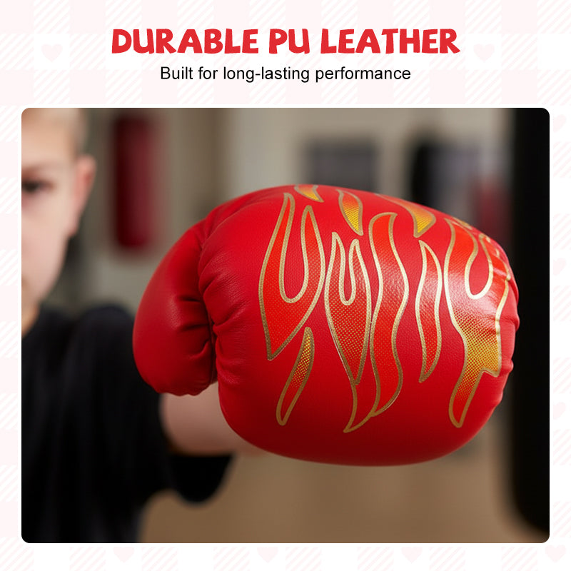 🥳2026 HOT SALE🥳💞50K+ SOLD! 🥊💨 50% OFF! Breathable Training Boxing Gloves – one-piece molded liner, thickened fist protection, palm vents & wide wrist strap. Durable PU, for kids & adults! 🛡️💪