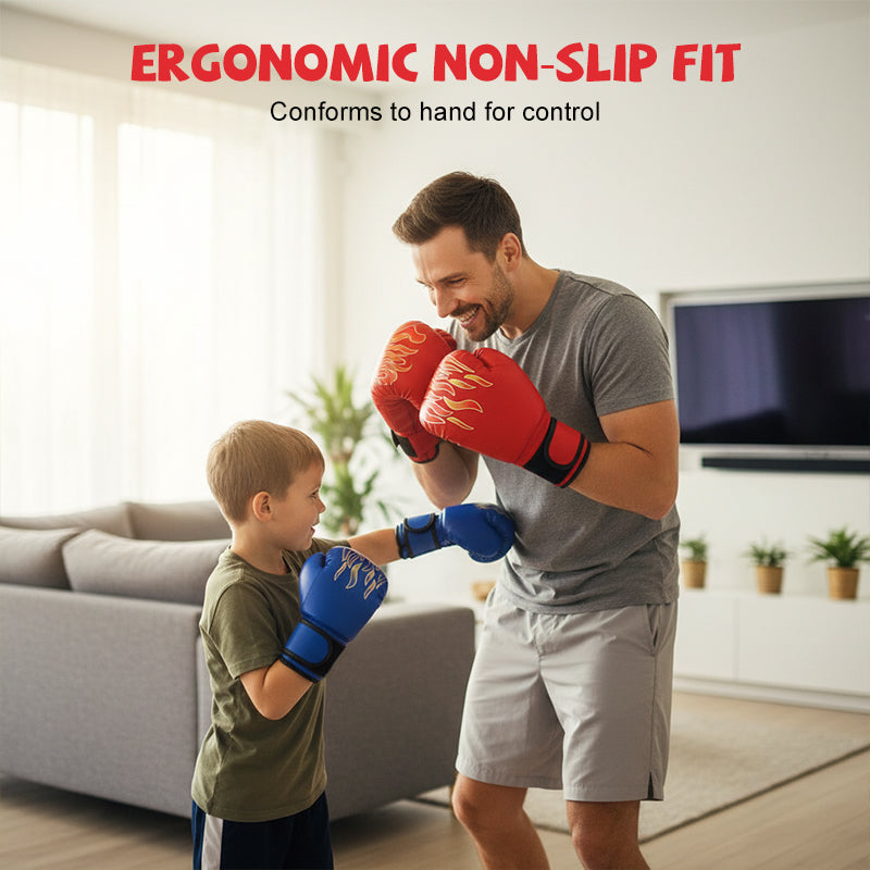🥳2026 HOT SALE🥳💞50K+ SOLD! 🥊💨 50% OFF! Breathable Training Boxing Gloves – one-piece molded liner, thickened fist protection, palm vents & wide wrist strap. Durable PU, for kids & adults! 🛡️💪