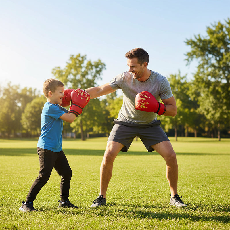🥳2026 HOT SALE🥳💞50K+ SOLD! 🥊💨 50% OFF! Breathable Training Boxing Gloves – one-piece molded liner, thickened fist protection, palm vents & wide wrist strap. Durable PU, for kids & adults! 🛡️💪