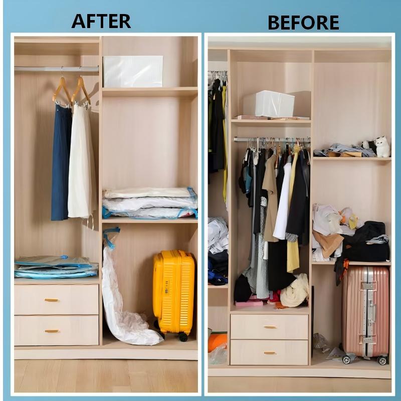 🥳2026 HOT SALE🥳💞50K+ SOLD!📦🧺 Seasonal Storage Made Simple. Leak-Proof Vacuum Bags for Blankets & Clothes – Half Price! 🧙‍♂️🛏️