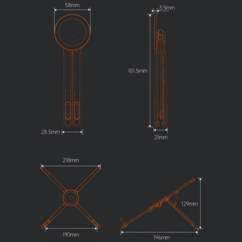 🥳2026 HOT SALE🥳💞50K+ SOLD!🏡🧲 Snap, Charge, Adjust Freely. 4-in-1 Magnetic Stand for Phones, Watches & More. 🔋📱🔄