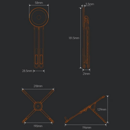 🥳2026 HOT SALE🥳💞50K+ SOLD!🏡🧲 Snap, Charge, Adjust Freely. 4-in-1 Magnetic Stand for Phones, Watches & More. 🔋📱🔄