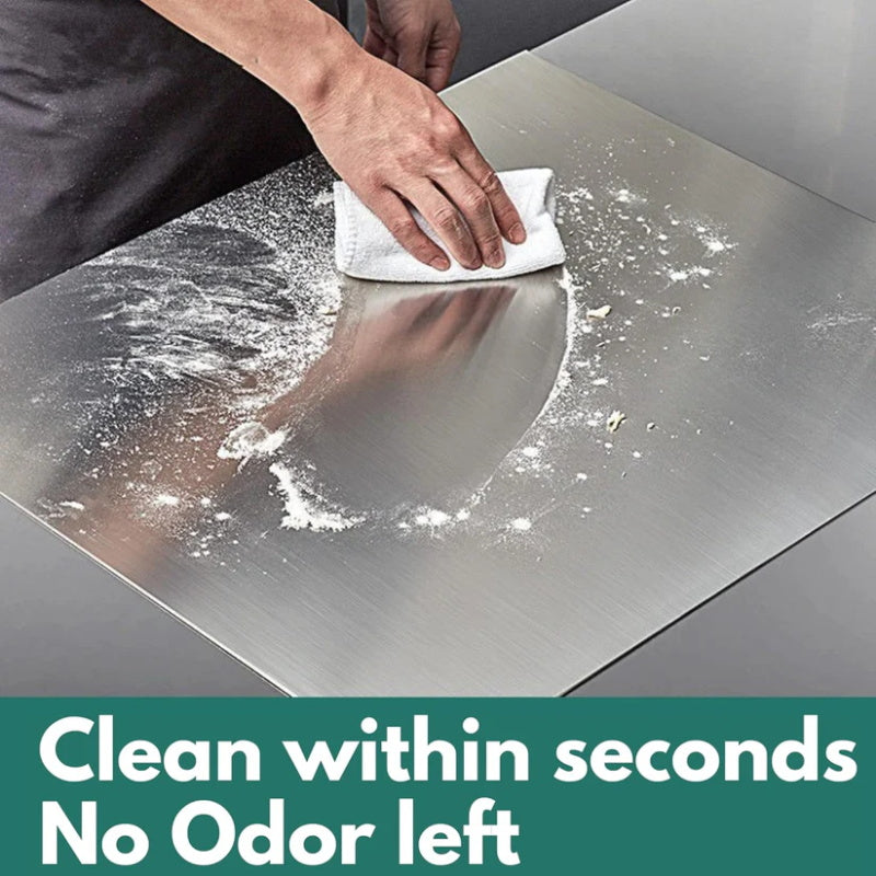 🥳2026 HOT SALE🥳💞50K+ SOLD! 🔪🧼 LIMITED-TIME 50% OFF! 304 Stainless Steel Cutting Board – double-sided, hygienic, moisture-resistant & easy to clean. Say goodbye to stains & odors! 🛡️✨