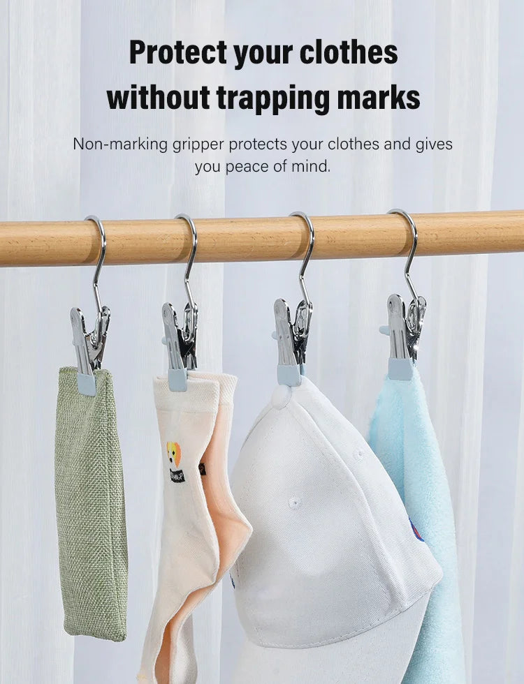 🏆Flash Sale⚡ 50K+ SOLD! Almost Gone-💥Stainless steel hanging hooks/clips