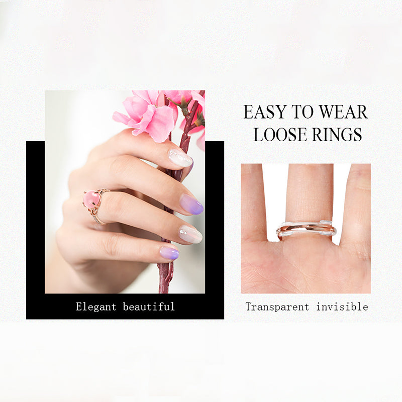 🥳2026 HOT SALE🥳💞50K+ SOLD!🦸‍♀️💎 50% OFF! Ring Adjuster for Loose Rings – Invisible when worn, soft & comfy. No glue, no tools. Keeps your wedding or heirloom ring secure. A must-have for changing fingers. 👵💕