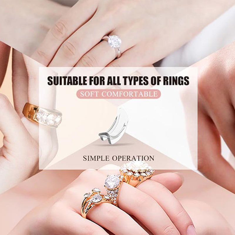 🥳2026 HOT SALE🥳💞50K+ SOLD!🦸‍♀️💎 50% OFF! Ring Adjuster for Loose Rings – Invisible when worn, soft & comfy. No glue, no tools. Keeps your wedding or heirloom ring secure. A must-have for changing fingers. 👵💕