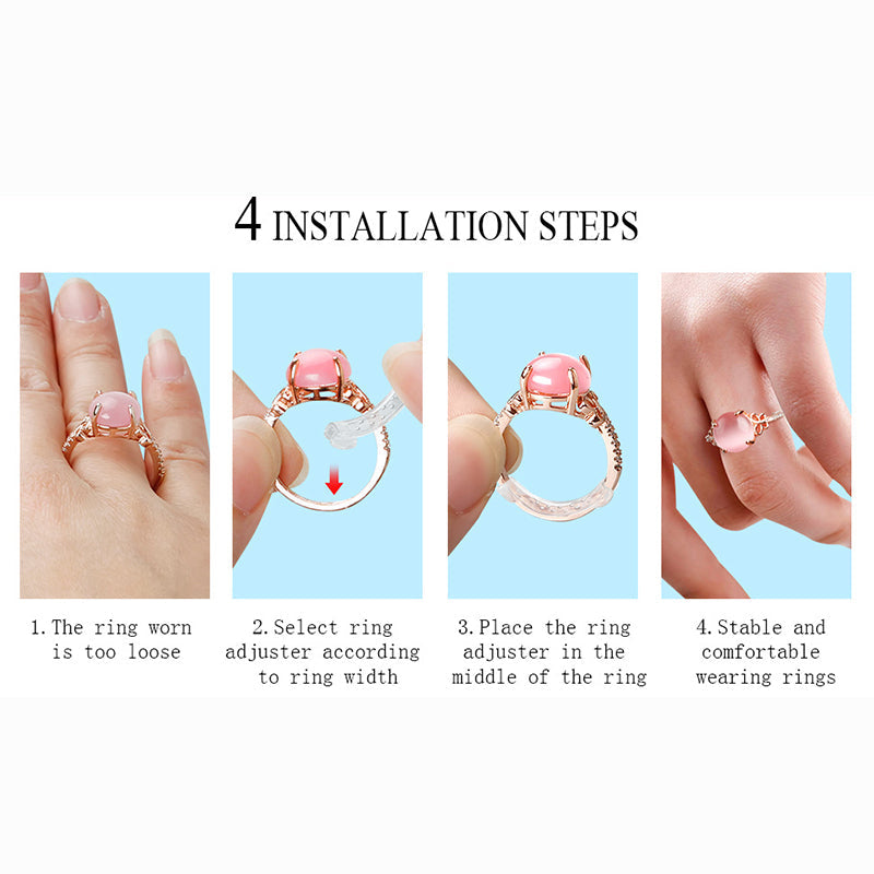 🥳2026 HOT SALE🥳💞50K+ SOLD!🦸‍♀️💎 50% OFF! Ring Adjuster for Loose Rings – Invisible when worn, soft & comfy. No glue, no tools. Keeps your wedding or heirloom ring secure. A must-have for changing fingers. 👵💕