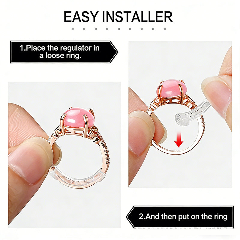 🥳2026 HOT SALE🥳💞50K+ SOLD!🦸‍♀️💎 50% OFF! Ring Adjuster for Loose Rings – Invisible when worn, soft & comfy. No glue, no tools. Keeps your wedding or heirloom ring secure. A must-have for changing fingers. 👵💕