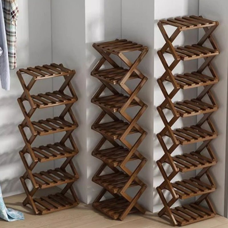 🥳2026 HOT SALE🥳💞50K+ SOLD! 🚪🧤 LIMITED-TIME 50% OFF! Foldable Bamboo Shoe Rack – tool-free 5-second setup, 2-10 tiers, folds flat. Sturdy, multi-use & keeps entryway tidy! ✨✅