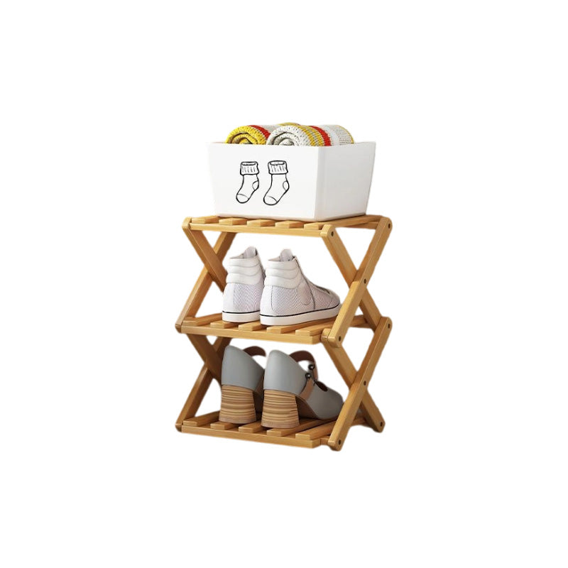 🥳2026 HOT SALE🥳💞50K+ SOLD! 🚪🧤 LIMITED-TIME 50% OFF! Foldable Bamboo Shoe Rack – tool-free 5-second setup, 2-10 tiers, folds flat. Sturdy, multi-use & keeps entryway tidy! ✨✅