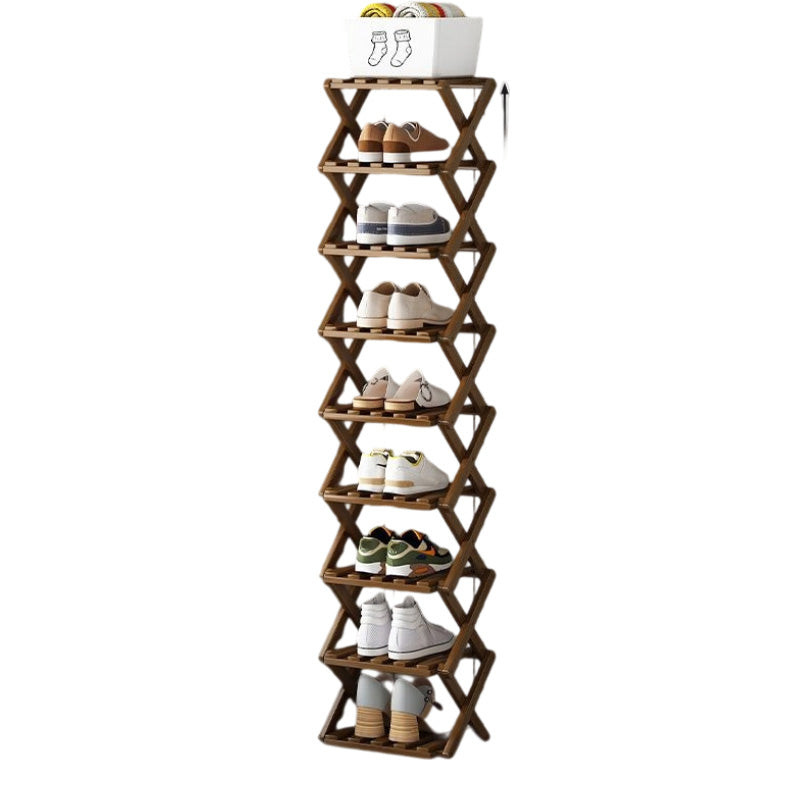 🥳2026 HOT SALE🥳💞50K+ SOLD! 🚪🧤 LIMITED-TIME 50% OFF! Foldable Bamboo Shoe Rack – tool-free 5-second setup, 2-10 tiers, folds flat. Sturdy, multi-use & keeps entryway tidy! ✨✅