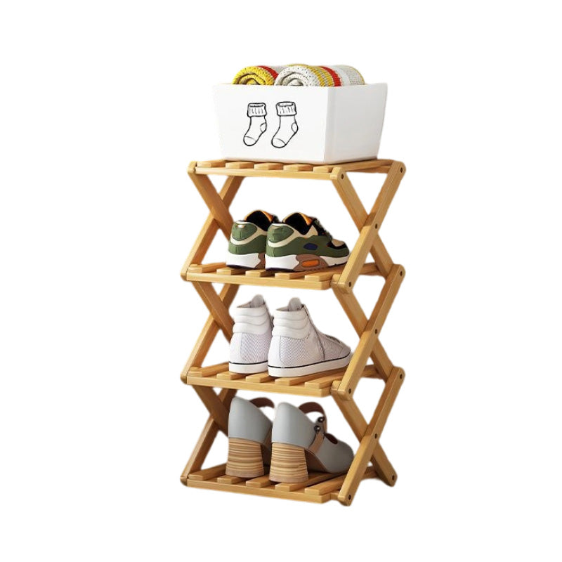 🥳2026 HOT SALE🥳💞50K+ SOLD! 🚪🧤 LIMITED-TIME 50% OFF! Foldable Bamboo Shoe Rack – tool-free 5-second setup, 2-10 tiers, folds flat. Sturdy, multi-use & keeps entryway tidy! ✨✅