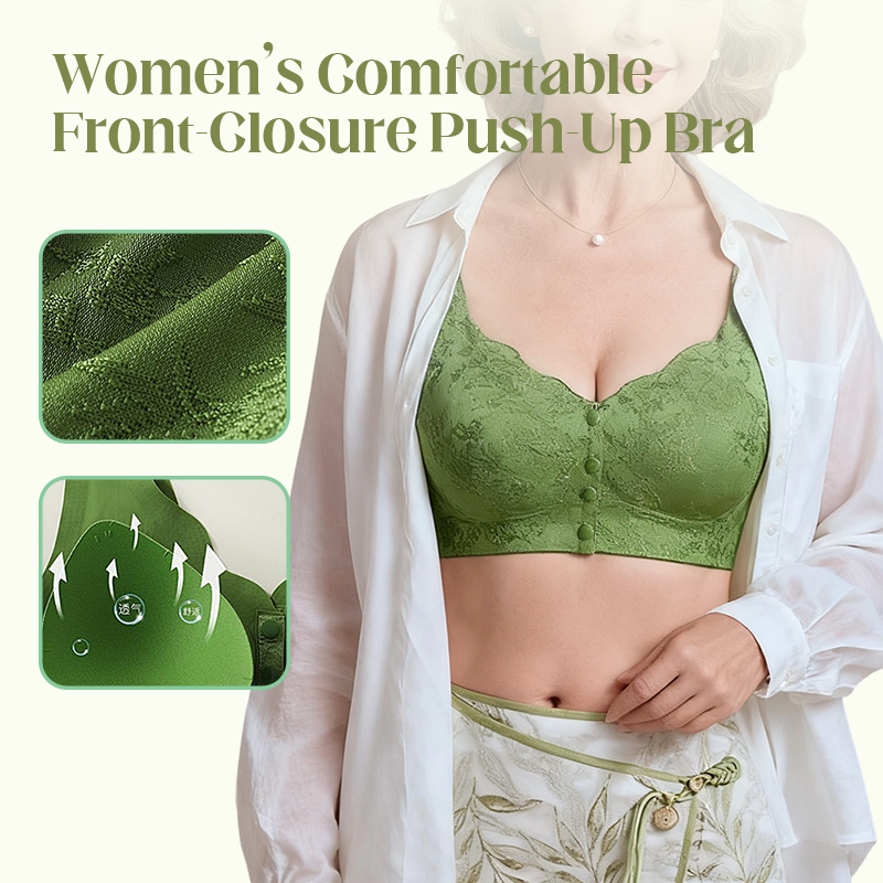 🥳2026 HOT SALE🥳💞50K+ SOLD!🌸👚 Redefine Everyday Comfort. Wire-Free, Front-Clasp Bra – Cloud-Like Comfort & Invisible Fit Under Any Outfit-Zero Restriction, Gentle Support. ✨💝