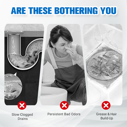 🥳2026 HOT SALE🥳💞50K+ SOLD!⚡ 🧴50% OFF! Powerful Pipe Clog Remover – Any pipe, any clog, one solution! Fast-acting formula dissolves hair, grease & grime. Keep your drains flowing. 🔄🚿