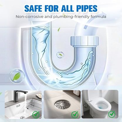 🥳2026 HOT SALE🥳💞50K+ SOLD!⚡ 🧴50% OFF! Powerful Pipe Clog Remover – Any pipe, any clog, one solution! Fast-acting formula dissolves hair, grease & grime. Keep your drains flowing. 🔄🚿
