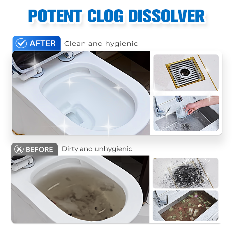 🥳2026 HOT SALE🥳💞50K+ SOLD! 🛡️💧 50% OFF! Kitchen Pipe Dredging Agent – Safe for all pipes, tough on clogs. Eliminates soap scum & food residue – keeps drains fresh & clear! 🌟✅