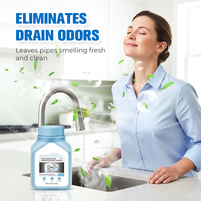 🥳2026 HOT SALE🥳💞50K+ SOLD! 🛡️💧 50% OFF! Kitchen Pipe Dredging Agent – Safe for all pipes, tough on clogs. Eliminates soap scum & food residue – keeps drains fresh & clear! 🌟✅