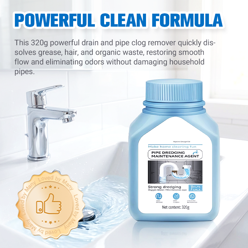 🥳2026 HOT SALE🥳💞50K+ SOLD! 🛡️💧 50% OFF! Kitchen Pipe Dredging Agent – Safe for all pipes, tough on clogs. Eliminates soap scum & food residue – keeps drains fresh & clear! 🌟✅