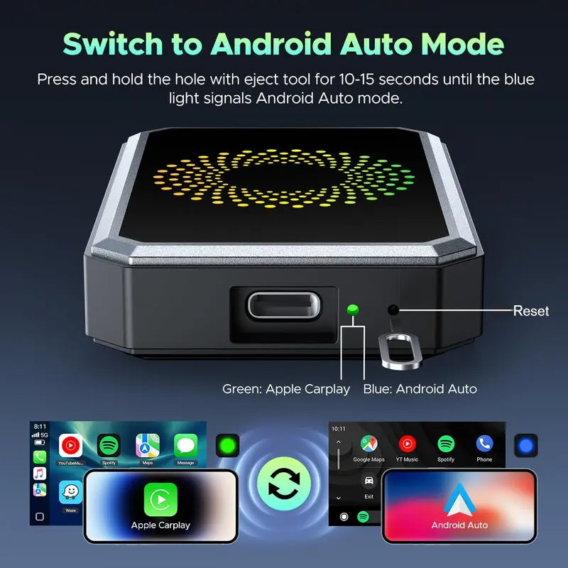 🥳2026 HOT SALE🥳💞50K+ SOLD!🧭🎬 Turn Every Journey into a 4K Cinema. Mini Wireless Display Adapter， Immersive Wireless Entertainment for All Passengers. 📱🚗