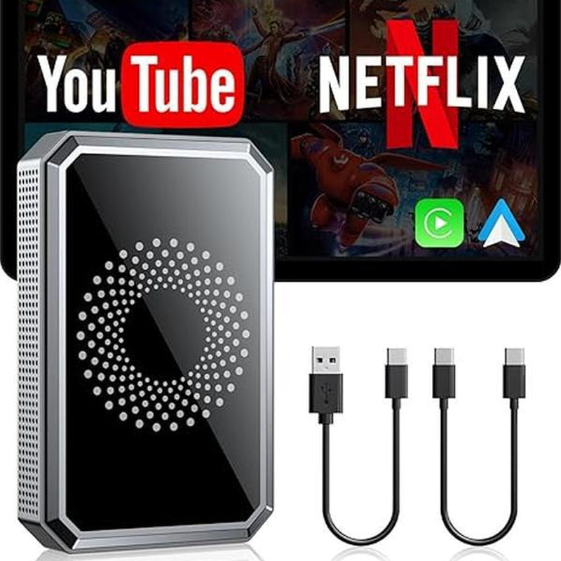🥳2026 HOT SALE🥳💞50K+ SOLD!🧭🎬 Turn Every Journey into a 4K Cinema. Mini Wireless Display Adapter， Immersive Wireless Entertainment for All Passengers. 📱🚗