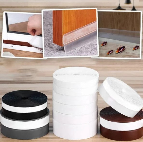 🥳2026 HOT SALE🥳💞50K+ SOLD!🏡✨ Your All-in-One Barrier Against the Elements. 5M Weatherproof Door Seal - Keeps Home Warm, Dry & Quiet. NOW 50% OFF! 🌧️💷