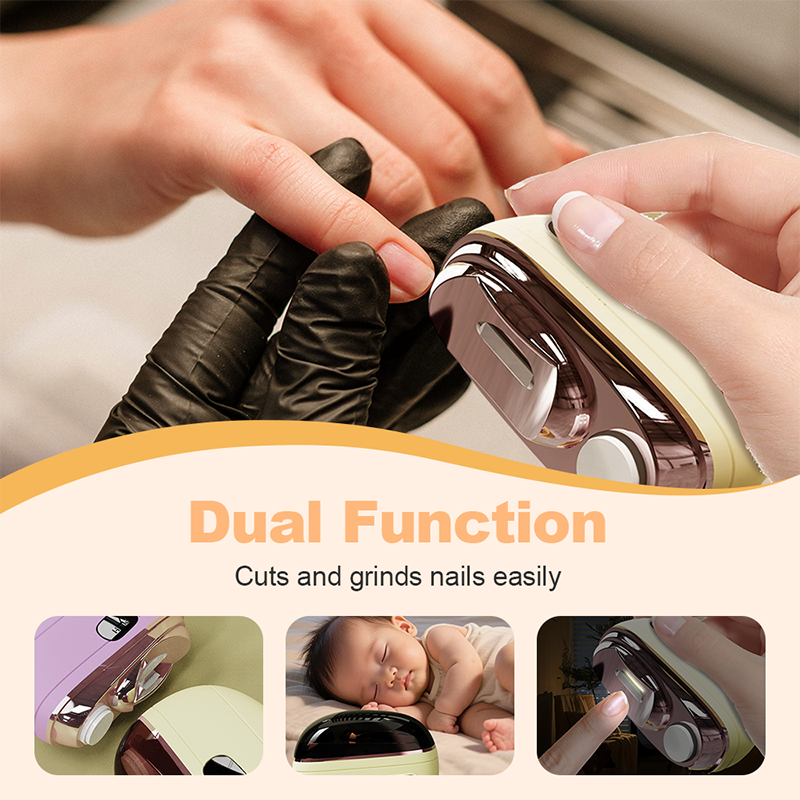 🥳2026 HOT SALE🥳💞50K+ SOLD!⚡💅 50% OFF! 2‑in‑1 Electric Nail Clipper – Cuts & files with anti‑pinch safety. LED light for clear vision. Perfect for seniors & little ones! 🛡️✨