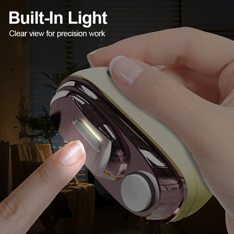 🥳2026 HOT SALE🥳💞50K+ SOLD!⚡💅 50% OFF! 2‑in‑1 Electric Nail Clipper – Cuts & files with anti‑pinch safety. LED light for clear vision. Perfect for seniors & little ones! 🛡️✨