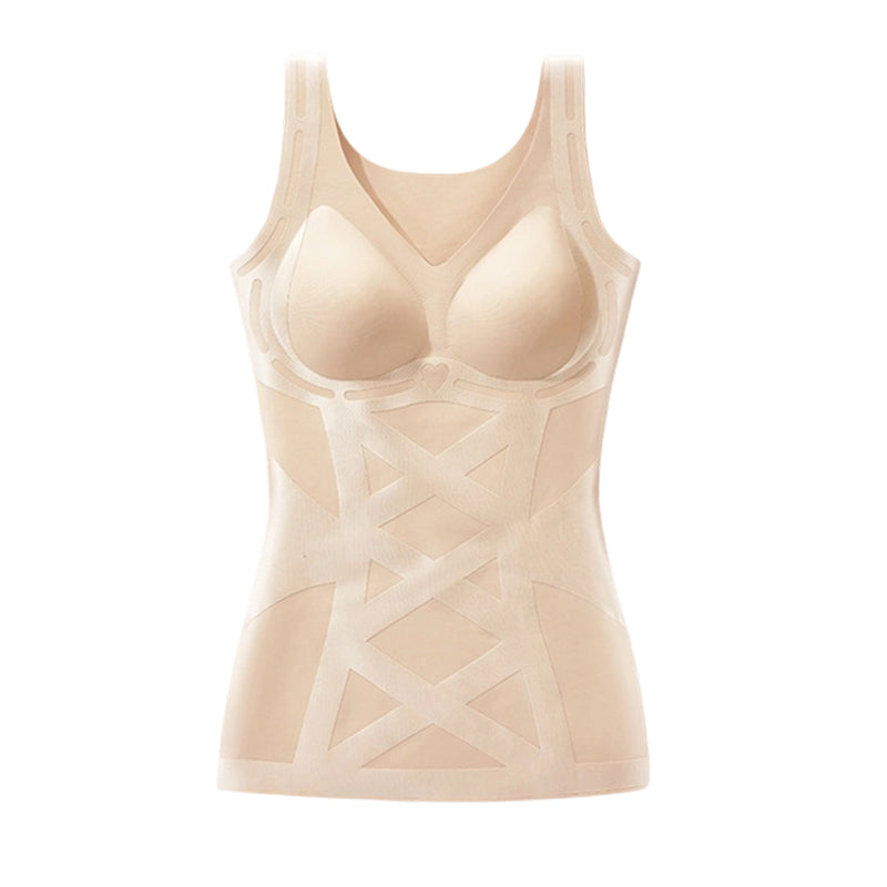 🥳2026 HOT SALE🥳💞50K+ SOLD!🩱💚 50% OFF! Seamless Camisole with Bra – X‑shape waist cinching, angel wing back support. Lightweight & smooth. Your daily confidence layer. 👗✨