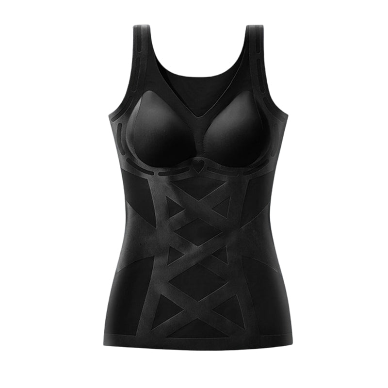 🥳2026 HOT SALE🥳💞50K+ SOLD!🩱💚 50% OFF! Seamless Camisole with Bra – X‑shape waist cinching, angel wing back support. Lightweight & smooth. Your daily confidence layer. 👗✨