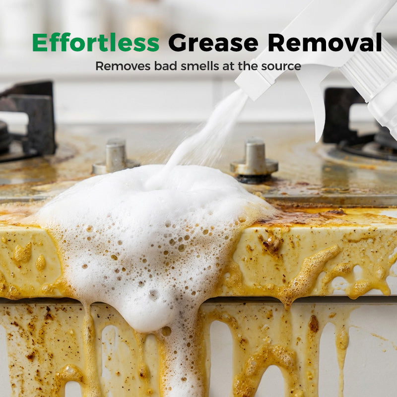 🥳2026 HOT SALE🥳💞50K+ SOLD!💥🧼⚡ £12.99 Special Price! Heavy-Duty Degreaser Foam – Clinging action, fast-acting. Removes years of grime from range hoods, stovetops & cookware. Antibacterial, streak-free. 🌟🍳