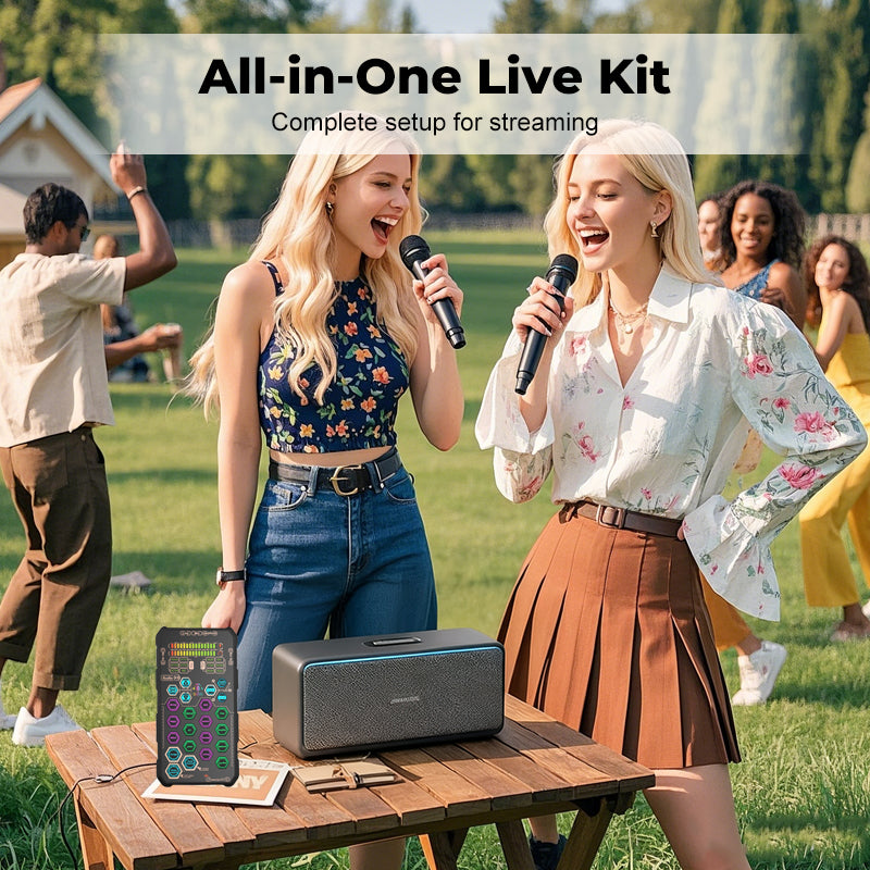 🥳2026 HOT SALE🥳💞50K+ SOLD!🎧🎛️ Unlock All Audio Possibilities in One Unit. Integrated Mixer & Sound Card – 50% OFF! 🚀🔌