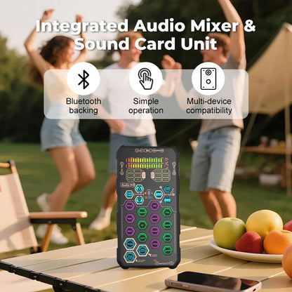 🥳2026 HOT SALE🥳💞50K+ SOLD!🎧🎛️ Unlock All Audio Possibilities in One Unit. Integrated Mixer & Sound Card – 50% OFF! 🚀🔌