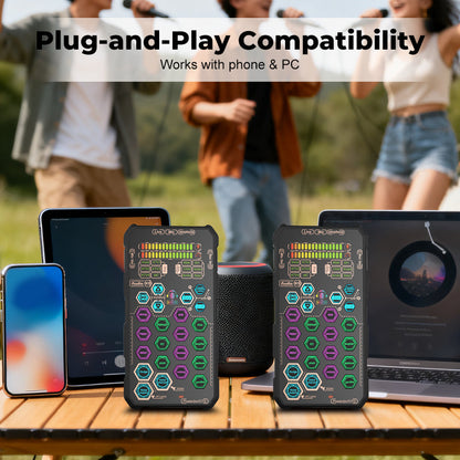 🥳2026 HOT SALE🥳💞50K+ SOLD!🎧🎛️ Unlock All Audio Possibilities in One Unit. Integrated Mixer & Sound Card – 50% OFF! 🚀🔌