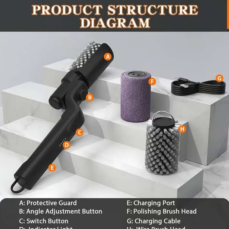 🥳2026 HOT SALE🥳💞50K+ SOLD!⚡🏡 50% OFF! Cordless Electric BBQ Brush – 2600mAh rechargeable, long handle & deep cleaning. No more sore wrists. Perfect for garden parties. 🍖✨