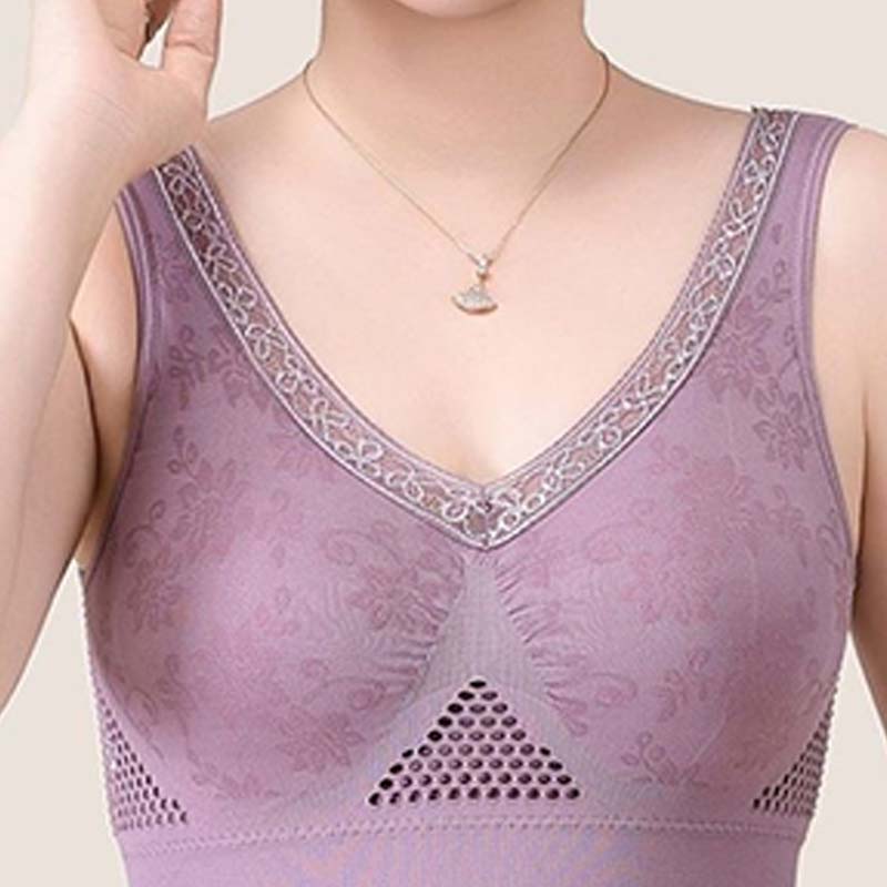 🥳2026 HOT SALE🥳💞50K+ SOLD!💥💝🌸 Embrace Freedom, Not the Wires! High-Support Wireless Lace Bra – All-Day Comfort. 👚 🦋