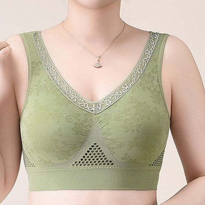 🥳2026 HOT SALE🥳💞50K+ SOLD!💥💝🌸 Embrace Freedom, Not the Wires! High-Support Wireless Lace Bra – All-Day Comfort. 👚 🦋