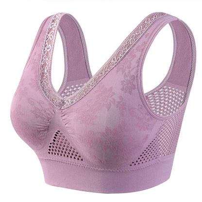 🥳2026 HOT SALE🥳💞50K+ SOLD!💥💝🌸 Embrace Freedom, Not the Wires! High-Support Wireless Lace Bra – All-Day Comfort. 👚 🦋