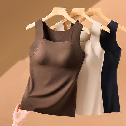 🥳2026 HOT SALE🥳💞50K+ SOLD!🧣🛍️ Warmth & Support in One Cozy Hug! Women‘s Thermal Tank with Built-In Bra – 50% OFF! ❄️👚