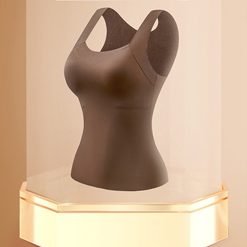 🥳2026 HOT SALE🥳💞50K+ SOLD!🧣🛍️ Warmth & Support in One Cozy Hug! Women‘s Thermal Tank with Built-In Bra – 50% OFF! ❄️👚