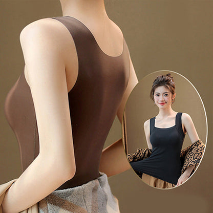 🥳2026 HOT SALE🥳💞50K+ SOLD!🧣🛍️ Warmth & Support in One Cozy Hug! Women‘s Thermal Tank with Built-In Bra – 50% OFF! ❄️👚