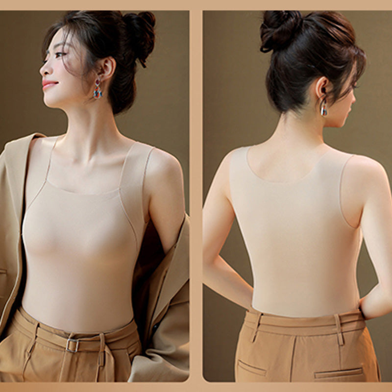 🥳2026 HOT SALE🥳💞50K+ SOLD!🧣🛍️ Warmth & Support in One Cozy Hug! Women‘s Thermal Tank with Built-In Bra – 50% OFF! ❄️👚